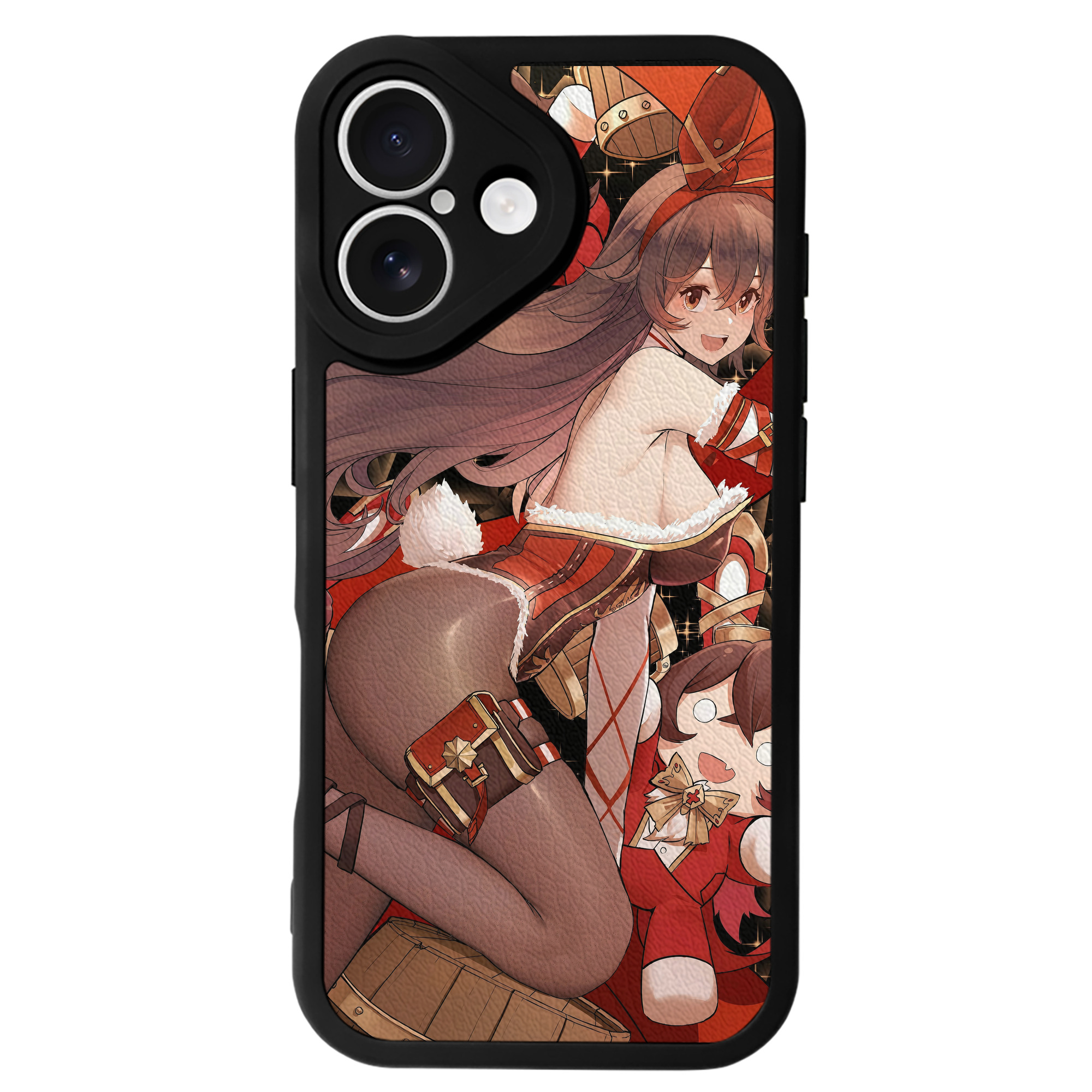 げんし神 genshin 【iPhone 16シリーズ対応】シリコンスマホケース（レザー調） 材質：シリコン